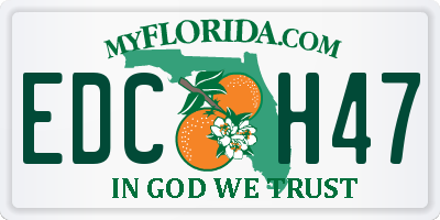 FL license plate EDCH47