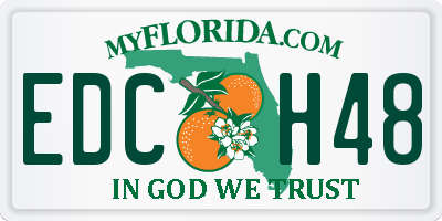 FL license plate EDCH48