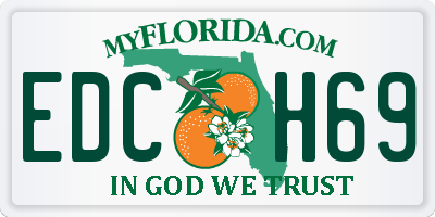 FL license plate EDCH69