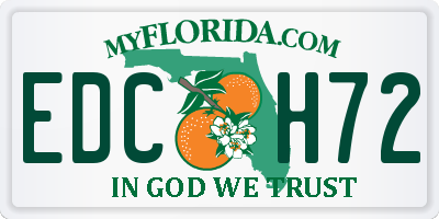 FL license plate EDCH72