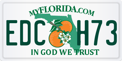 FL license plate EDCH73