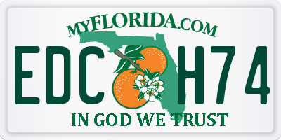 FL license plate EDCH74