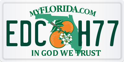FL license plate EDCH77