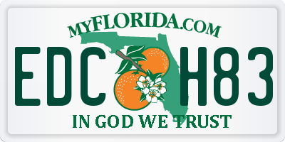 FL license plate EDCH83