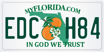 FL license plate EDCH84