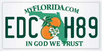 FL license plate EDCH89