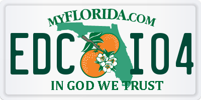 FL license plate EDCI04