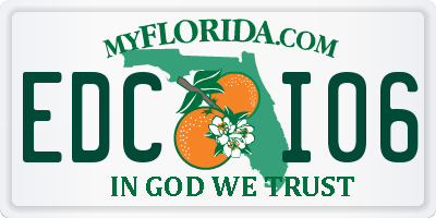 FL license plate EDCI06