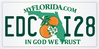FL license plate EDCI28