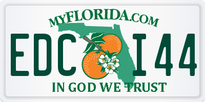 FL license plate EDCI44