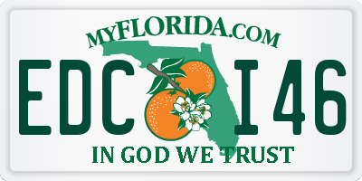 FL license plate EDCI46