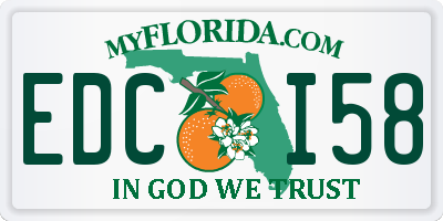 FL license plate EDCI58