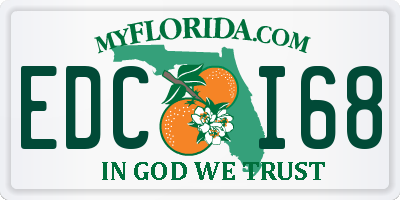 FL license plate EDCI68
