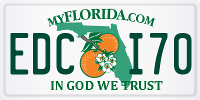 FL license plate EDCI70