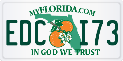 FL license plate EDCI73