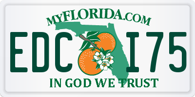 FL license plate EDCI75