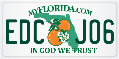 FL license plate EDCJ06