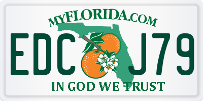 FL license plate EDCJ79