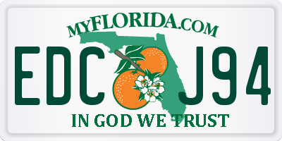 FL license plate EDCJ94