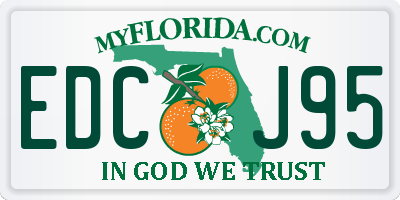 FL license plate EDCJ95