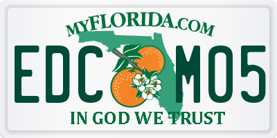 FL license plate EDCM05