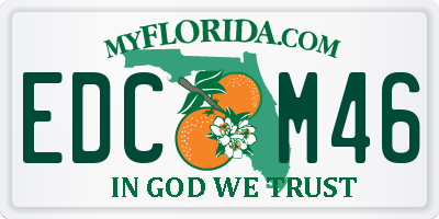 FL license plate EDCM46