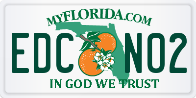 FL license plate EDCN02