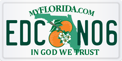 FL license plate EDCN06