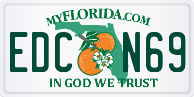 FL license plate EDCN69