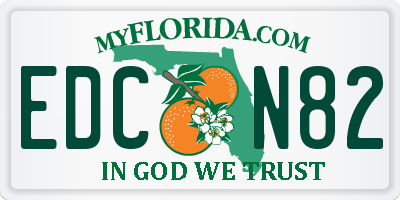 FL license plate EDCN82