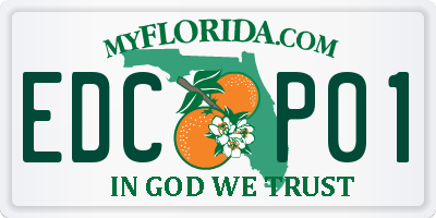 FL license plate EDCP01
