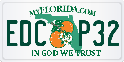 FL license plate EDCP32