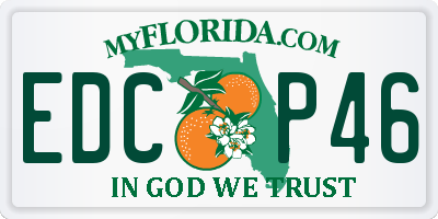 FL license plate EDCP46