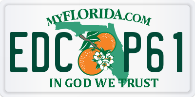 FL license plate EDCP61