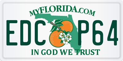 FL license plate EDCP64