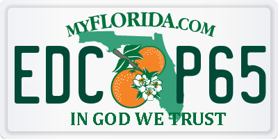 FL license plate EDCP65