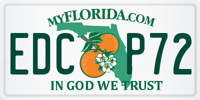 FL license plate EDCP72