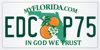 FL license plate EDCP75
