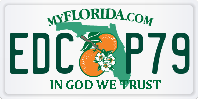 FL license plate EDCP79
