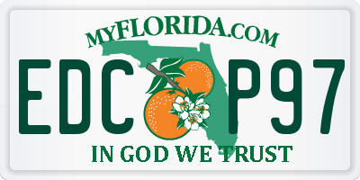 FL license plate EDCP97
