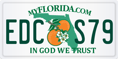 FL license plate EDCS79