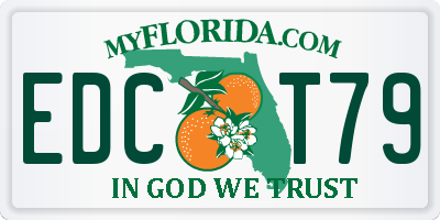 FL license plate EDCT79