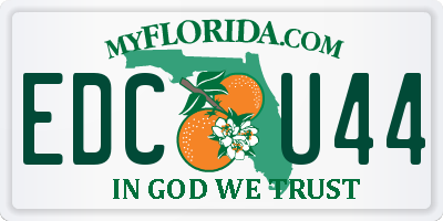 FL license plate EDCU44