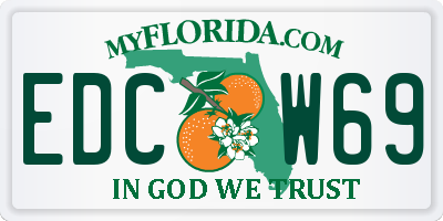 FL license plate EDCW69