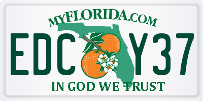 FL license plate EDCY37