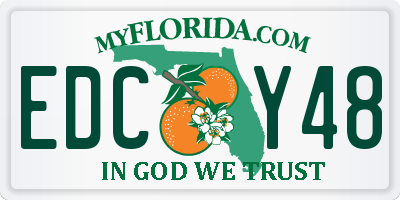 FL license plate EDCY48