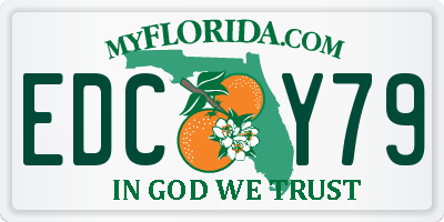 FL license plate EDCY79
