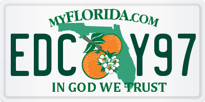 FL license plate EDCY97