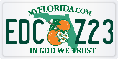 FL license plate EDCZ23