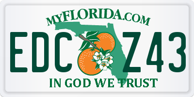 FL license plate EDCZ43